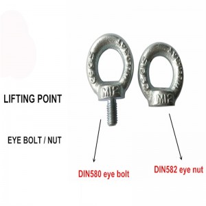 Electric Galv. C15e or C15 Steel Material DIN580 Lifting Eye Bolt